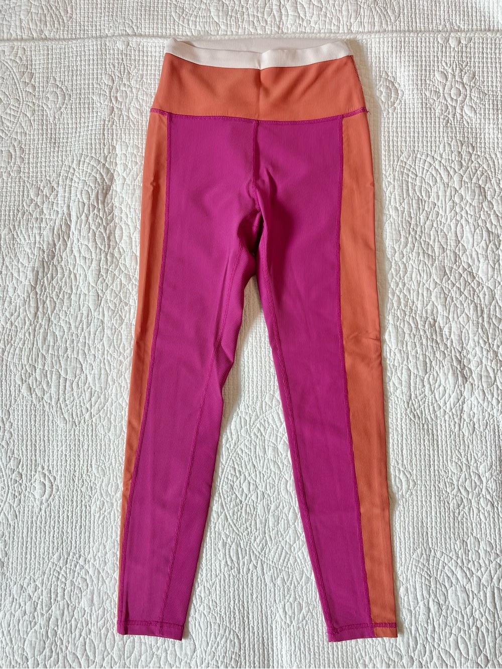 WILO The Label Colorblock Ribbed High Waisted Leggings